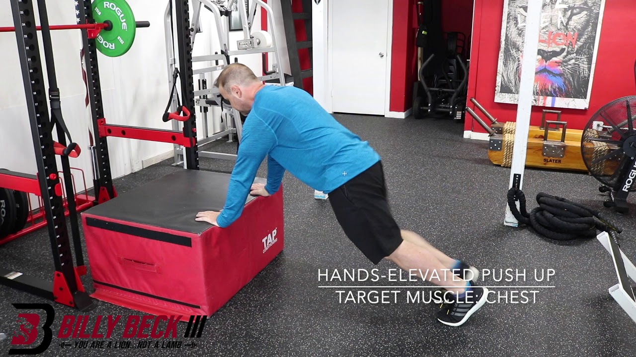 *Hands-Elevated Push Up